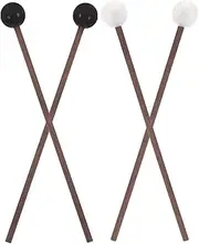ifundom Small Steel Tongue Drum Mallets Easy-grip Drumsticks Rubber Tips for Percussion