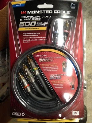 Monster Cable 500 Component Video/Stereo Audio cable (2m)