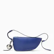 [Burberry] Medium Shield Blue Leather Bag One size Blue