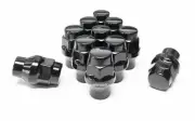 5x ET EXTENDED THREAD 12x1.75 BLACK ACORN WHEEL LUG NUTS FORD LINCOLN NAVIGATOR