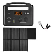 VoltX 600W Portable Solar Generator + 200W Mono Solar Panel & Anderson Cable