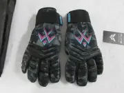 Pheonix goalie gloves - Size 8 - Black / Pink / Blue - Black Palm - New