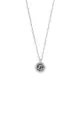 Grossé 純銀星座: 925純銀，深灰色珍珠貝母，水鑽，吊墜項鏈(雙面配戴) 白羊座 GS20404P