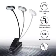 LED Book Light Rechargeable Flexible Lightweight Clip on Reading Light 2 Pack