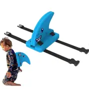 Shark Fin Swimming Kickboard for Kids, Shark Fin Float Safety Swim Trainer, Wearable Training Floaties With Adjustable Beltd Blue