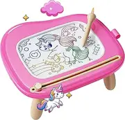 KOKODI Toddler Graphic Tablet with Sturdy Legs, Large Colorful Mess Free Sketch Scribble Graphic Tablet, Birthday Gifts Graphic Tablet for Boys Kids Preschooler Age 18 Month to 1 2 3 Years Old