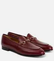 [Gucci] Gucci Gucci Jordaan Horsebit leather loafers AU 9 red