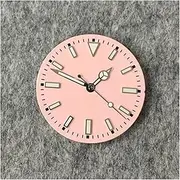 NPKNGZTATW 29mm Colorful Watch Dial + Watch Hands Set Green Luminous Watch Accessories Watch Faces for NH35/NH36/8215/compatible with Mingzhu 2813 Movement dial(Pink for NH35 NH36)