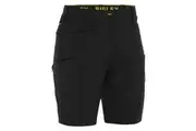 Bisley Ladies X AIRFLOW Stretch RipSTop Vented Cargo Shorts BSHL1150 - Black