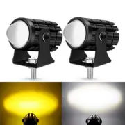 2x LED Mini Motorcycle Headlight Spot Light Car Fog Driving Lamp UTV ATV Truck