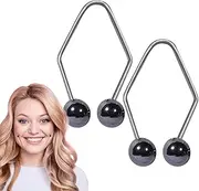 Dimple Maker, 2 Pieces Stainless Steel Facial Dimple Trainer, Create Natural Dimple Beads, Easy To Wear, For Smile Practice, Skin Care Tools For Cheeks For Women And Girls