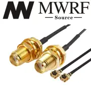 2 x 8" Mini PCI U.FL / IPX to SMA Female Antenna WiFi Pigtail Cable