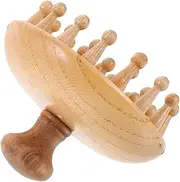 Healeved Hot Comb Wooden Scalp Head Scratcher Shampoo Scalp for Hair Growth Hair Stimulation Deep Relaxation and Hair Picks for Curly Hair