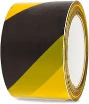 Amig - Barrier Tape | Made of Low Pressure Polyethylene LDPE | Dimensions: 500 m Length x 70 mm Width | Signal Tape for Demarcating Safety Areas | Colour: Yellow and Black