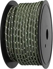 Vsenkes Camping 30M 6mm Reflective Tent Rope Guylines, High Tensile Strength Easy to Identify at Night Canopy for Backpacking and Water Activities