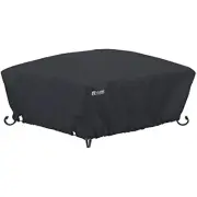 Classic Accessories Water-Resistant 36 Inch Full Coverage Square Fire Pit Cover,