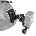 NOVELGOAL 垂直拍攝頭盔底座連接器支架 DSLR 相機監視器三腳架安裝夾用於運動相機 VLOG 拍攝