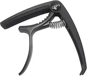 Yowamho Guitar Capo for Acoustic Guitar Electric Guitars Ukulele Banjo Mandolin Bass Guitar Accessories,Trigger Tension for Perfect Tone, Lightweight Aluminum Metal Kapo for 6 String Guitar,Black