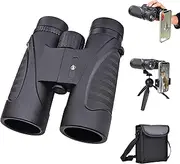 [ELEVON] 12x42 High Definition Binoculars, Binoculars with Large Field of Vision and High Definition, with Phone Adapter, Tripod Adapter and Storage Bag, Suitable for Outdoor Travel and Adventure