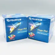 FUJIFILM 3.5” IBM Formatted Floppy Disks 1.44 MB 25 Disks 50 Total NOS SEALED