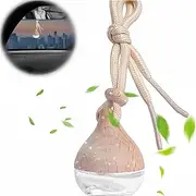 Shoyisenka Car Hangings Air Freshener Bottle, Transparent Glass Water Drop Design Car Perfume, Long Lasting Fragrance High Hardness Air Freshener Bottle for Birthday Christmas