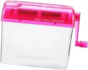Angoily Handheld Small Shredder Manual Desktop Shredder for Home and Office Portable Tool for Easy Shredding of Documents Bills and Receipts Lightweight and Design