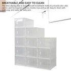 Clear Shoe Boxes Stackable Multi Layer Space Saving Plastic Shoe Display Case