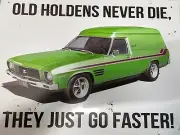 HX Sandman Holden Metal Sign