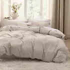 Bedsure Duvet Cover Queen Size - Soft Prewashed Queen Duvet Cover Set, 3 Pieces