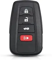 FLJKCT Car Key Shell 2 2+1 3 3+1 Buttons Smart Remote Control Car Key Case Shell,for Toyota Prius Camry 2016 2017 2018 RAV4 2019