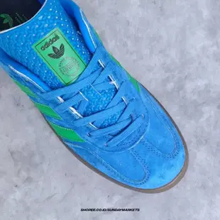 愛迪達 阿迪達斯 Gazelle 室內藍綠色 100 全球運動鞋