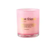 Best Freind Noun Vanilla Scented Pink Pearlescent Candle Fragrance Round 12.5cm