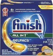 [Finish] Gelpacs Orange, 54ct, Dishwasher Detergent Tablets