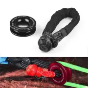 41000lbs Winch Rope Synthetic Soft Shackle+Recovery Ring Set Rugged Shackles ...