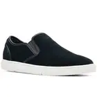 Clarks Landry Step Black Suede Leather Low Casual Slip On Loafer Shoes. Size 10