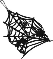 [SAFIGLE] Halloween Spider Web Fingerless Gloves Steampunk Wristband Jewelry Versatile Accessory for Parties Unique Gothic Design for Halloween Celebrations