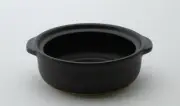 Feast No. 6 Earthenware Pot White-black, Single Serving, Stylish, M From Japan