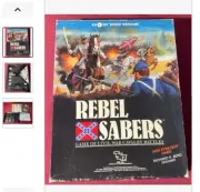 Rebel Sabers Civil War Cavalry Battles Board Game by TSR & SPI & Berg UNPUNCHED