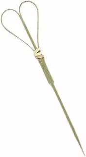 100PCS Bamboos Cocktail Picks,Heart Shape Bamboo Skewers for Appetizers, Cocktail Toothpicks, Handmade Knot Bamboo Toothpicks Cocktail Skewers,BBQ Accessories,Fruit Pick Sticks(4.7 Inch)