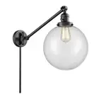 Innovations X-Large Beacon 1 Light Swing Arm, Amber/Black/Globe - 237-BK-G202-10