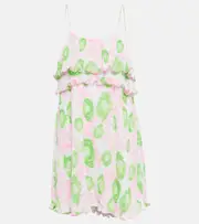 [Ganni] Ganni Floral georgette minidress AU 10 multicoloured