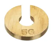 Eisco Labs Brass 5 gram Slotted weight ( Spare / replacement )