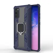 For Samsung Galaxy S20 Case, Shielding Cover, Ring Holder, Navy Blue