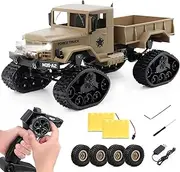 ZWYOIUG RC Hobby Toys Military Truck, 2.4Ghz 4WD All Terrain Vehicle, RC Cars Off-Road Sport Cars, RC Hobby Trucks Gifts for Kids and Adults