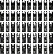 50 Pack Bi-Metal Oscillating Multi Tool Quick Release Saw Blades Multitool Blade Fits for Porter Cable,Rockwell,Makita,Black & Decker etc.