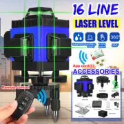 16 Lines Laser Level Self Leveling 4x360° 4D Cross Laser Level W/2x Battery AU