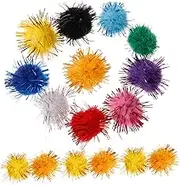 PLAFOPE 1000pcs Assorted Craft Poms Small Pompoms Tiny Poms Decorative Balls DIY Craft Soft Texture Vibrant Colors Wear-Resistant Easy to Match Outfits