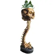 Flower Vase Backbone Skull Resin Multicolor Modern Solid Free Stand Medium Decor