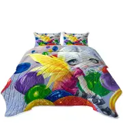 Colorful Kids Fantasy Fairy Balloons Coverlet