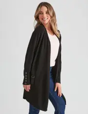 Rockmans Long Sleeve Waterfall Cardigan